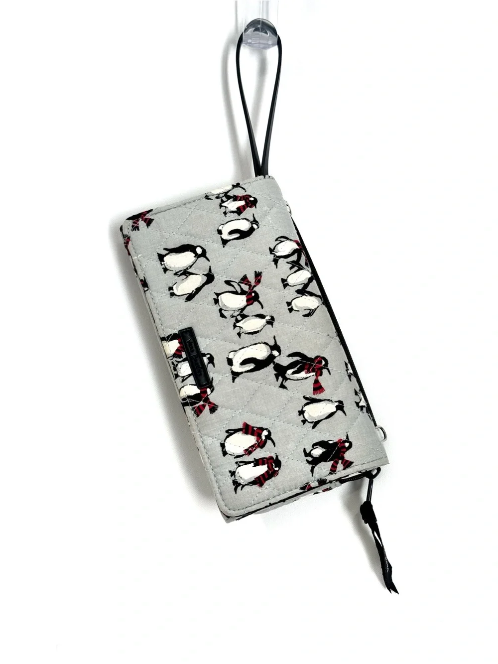 Vera Bradley Wallet Playful Penguins Crossbody Accordion Winter Wristlet